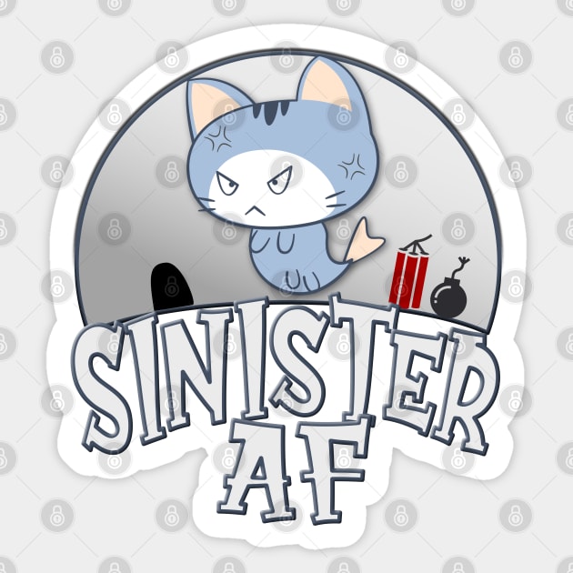 Sinister AF Sticker by Blended Designs